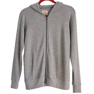 Chaser Gray Men’s Zip Up Gray Hoodie SZ Small Casual Basic Sweater
